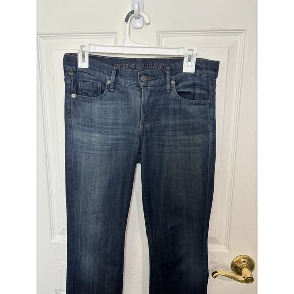 Citizens of Humanity Dita Dark Wash Jeans Petite Bootcut Leg Size 27 USA - Picture 3 of 9